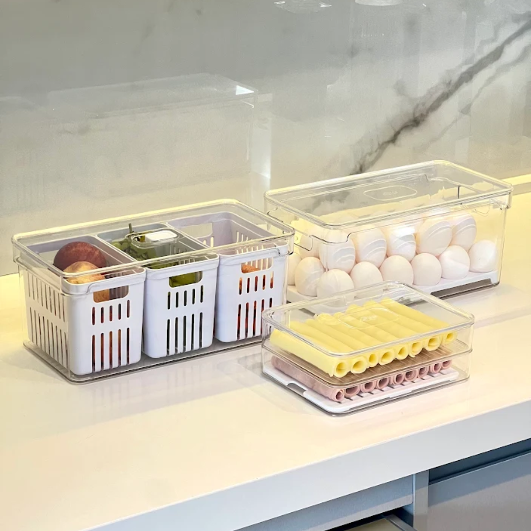 Kit Geladeira Organizada 3 Peças