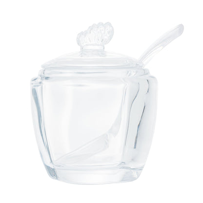 Açucareiro de Vidro com Colher Butterfly 11cm
