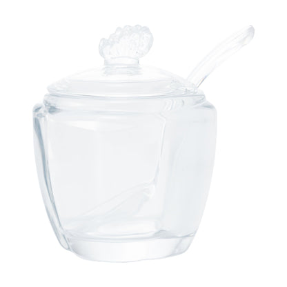 Açucareiro de Vidro com Colher Butterfly 11cm