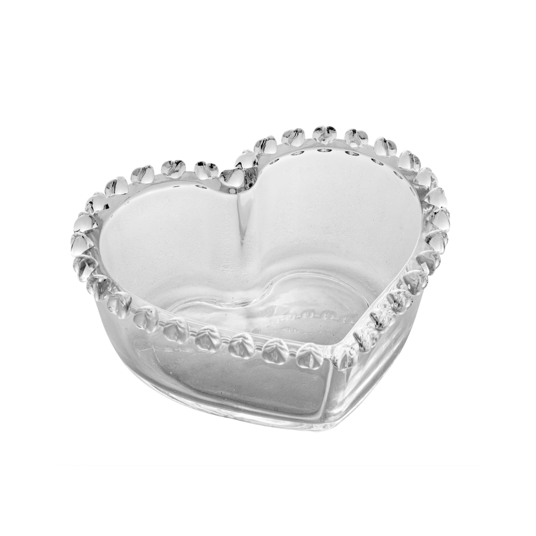 Bowl Formato de Coração em Cristal 13,5cm