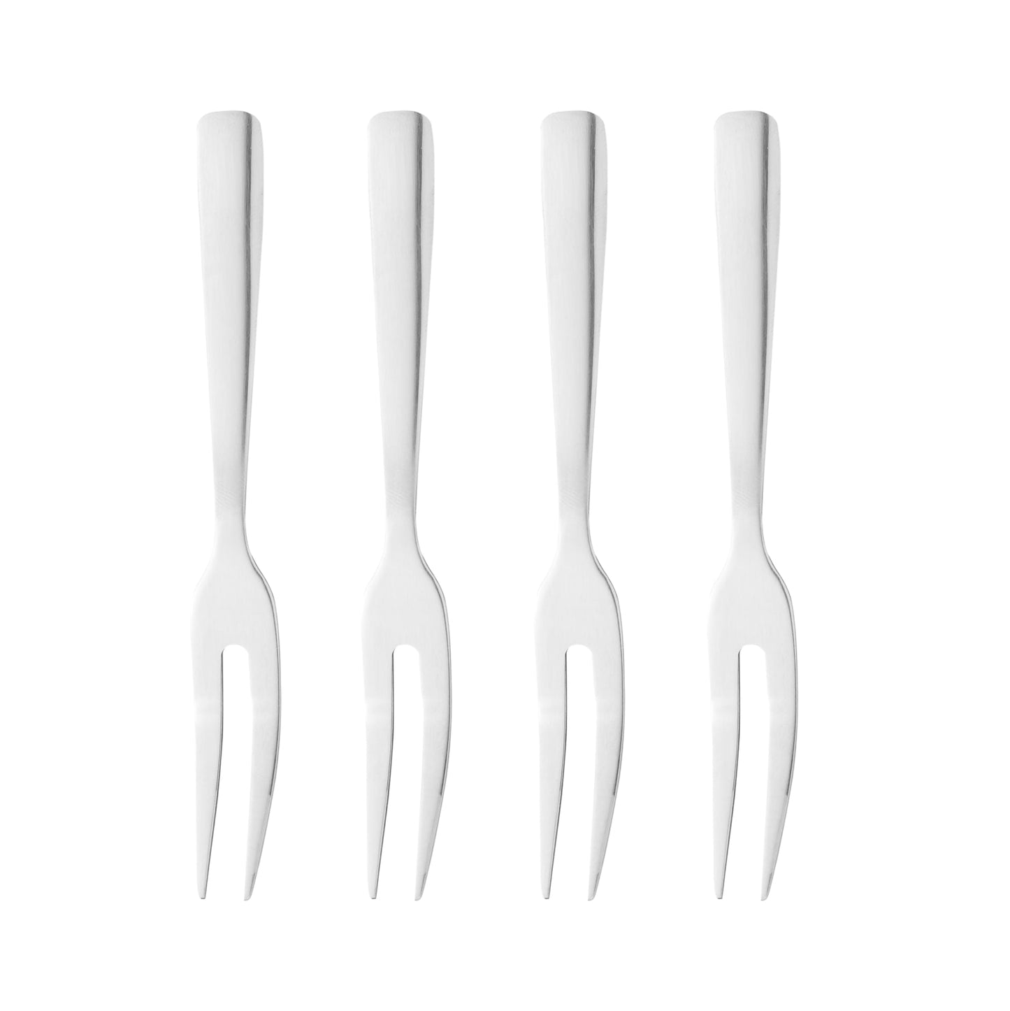 Jogo 4 Garfos em Aço Inox para Aperitivo 13cm