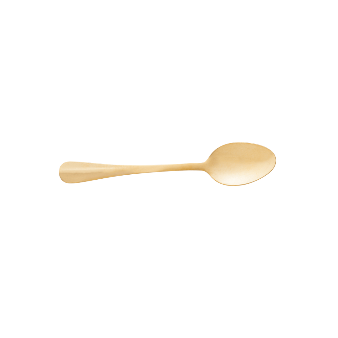 Jogo 6 Colheres de Chá Positano Dourado 13cm