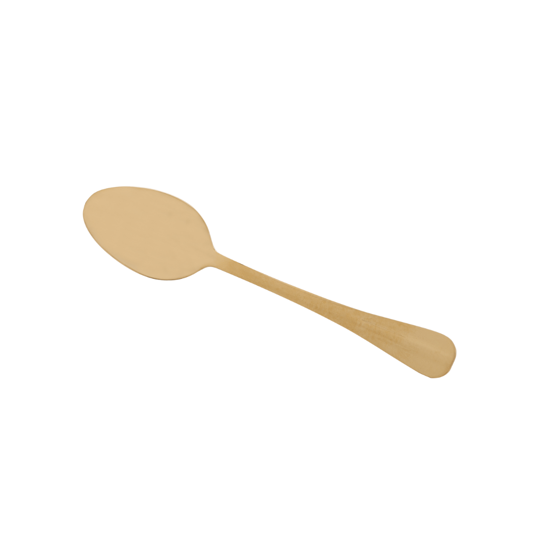 Jogo 6 Colheres de Chá Positano Dourado 13cm
