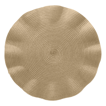 Jogo Americano Babado Dourado 38cm