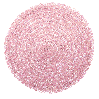 Jogo Americano Redondo Pétala Rosa 38cm