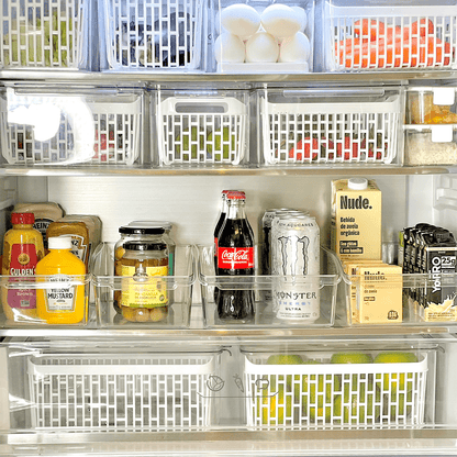 Cesto Organizador de Geladeira Empilhável Dry 6 Litros