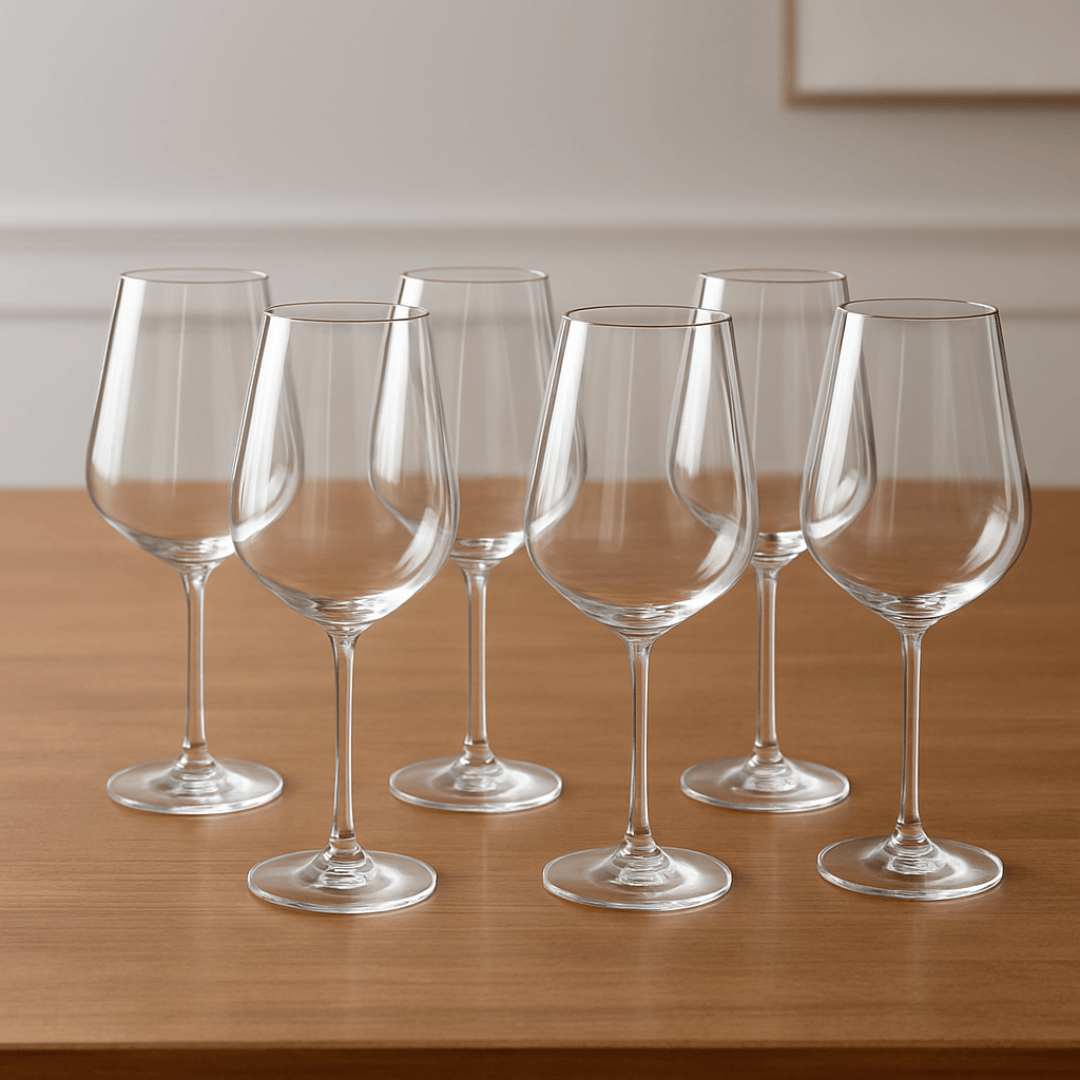Jogo 6 Taças para Vinho Branco Ardea em Cristal 450ml Full Fit 57984