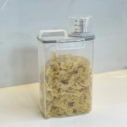 Kit 5 Potes Herméticos com Copo Medidor 2,5 Litros