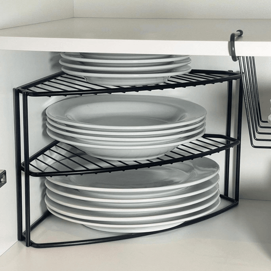 Organizador De Canto 3 Níveis  Preto Fosco Linha Black
