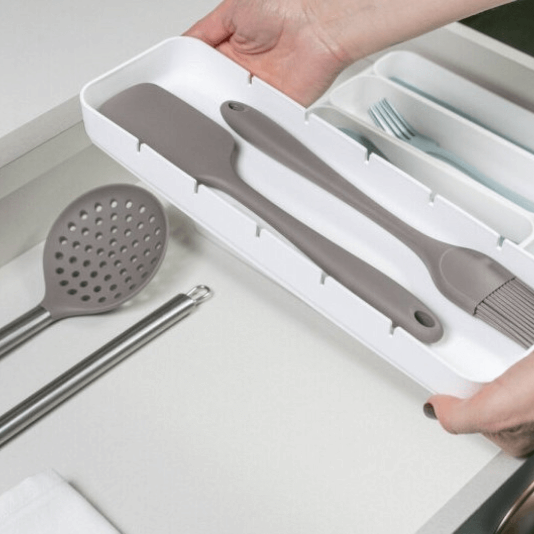 Organizador de Facas Perfect Branco 35cm