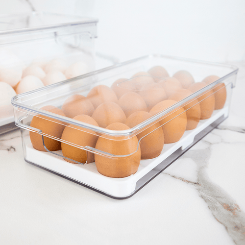 Organizador de Ovos Clear Fresh Natural 18 Ovos