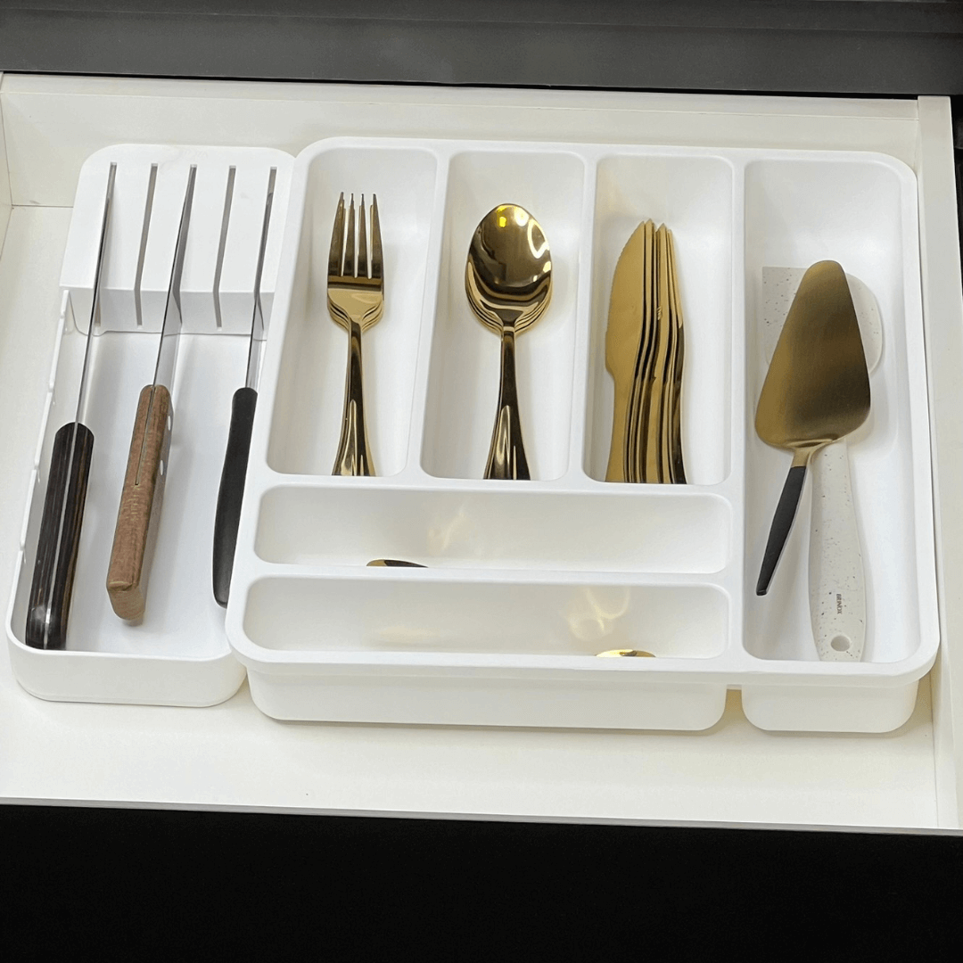 Organizador de Talheres Perfect Branco 35,9cm