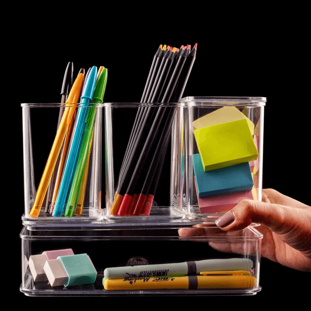 Organizador Encaixa Multiuso Transparente 14,6cm