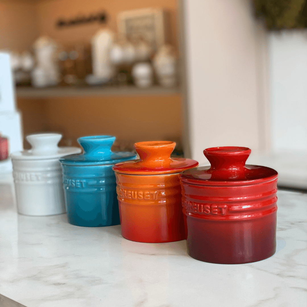 Pote para Manteiga Manteigueira Vermelha Le Creuset