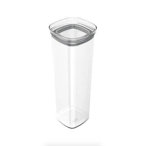 Pote Porta Mantimento Organizador Quadrado com Tampa Hermética Natural Block  2 Litros