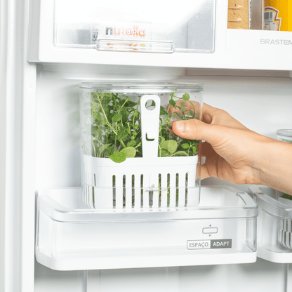 Organizador Pote para Temperos Frescos Clear Fresh 1,5 Litros