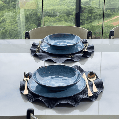 Faqueiro 24 Peças de Aço Inox Positano Rose Gold