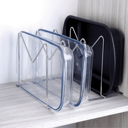 Suporte Organizador Para Formas e Travessas Cromado