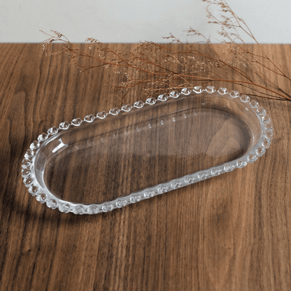 Travessa Oval Cristal de Chumbo Coração 25cm