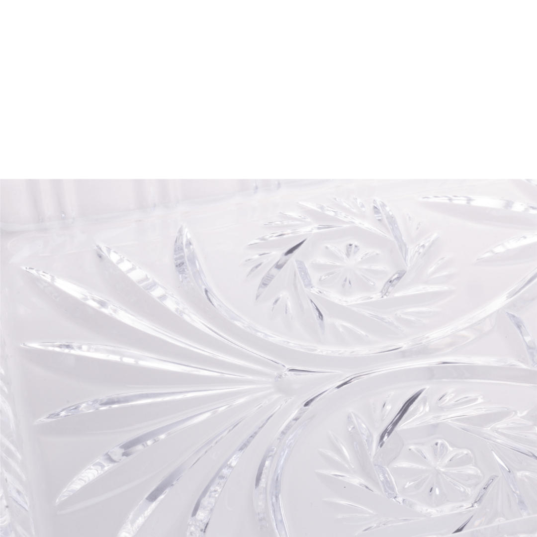 Travessa com Pé de Cristal de Chumbo Dragon 34cm