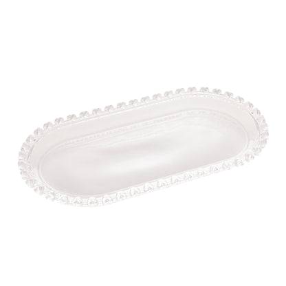 Travessa Oval Cristal de Chumbo Coração 25cm